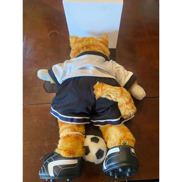 Build-A-Bear Workshop Soccer Player Stuffed Teddy Bear Brown 17 Inches - Picture 2 of 5